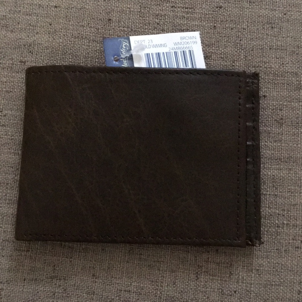 Men's Textured American Bison Leather Wallet